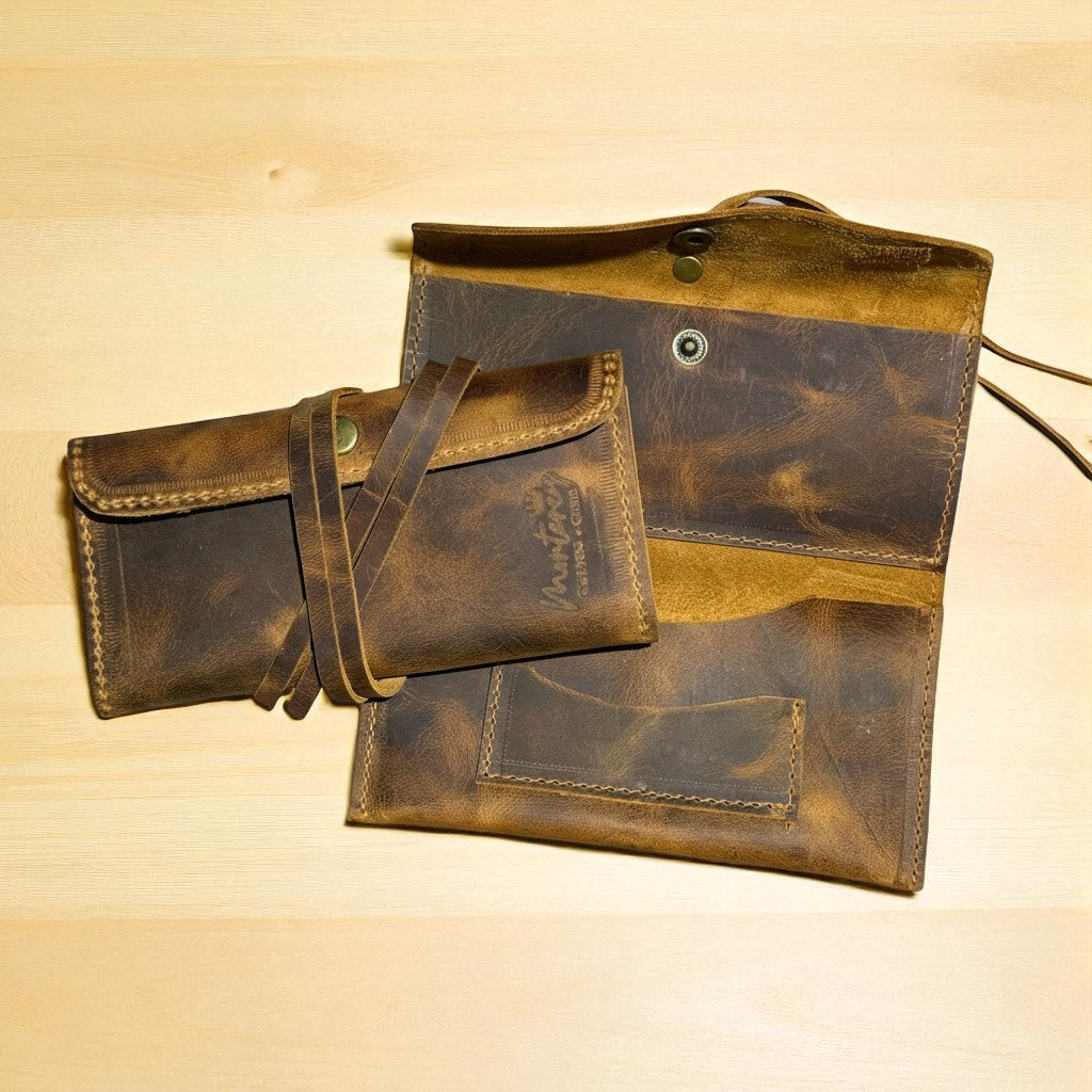 Tabaquera de Cuero Artesanal
