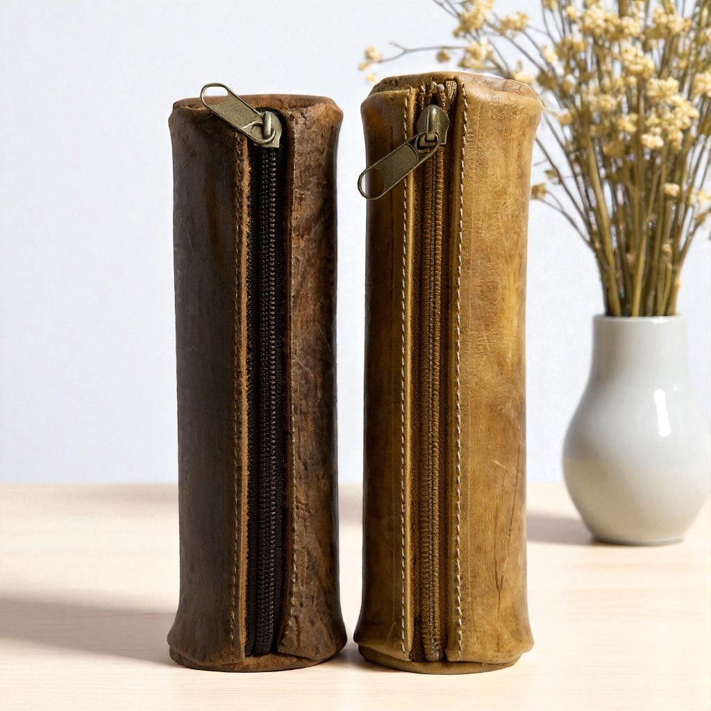 Estuche de Cuero para Lápices – Edición Artesanal