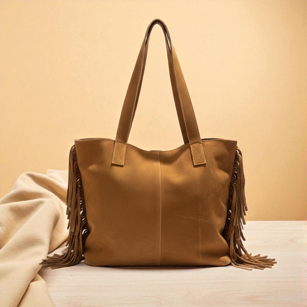 Bolso Boho de Cuero Flecos