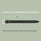 Cinturón Clásico Hebilla Cuadrada