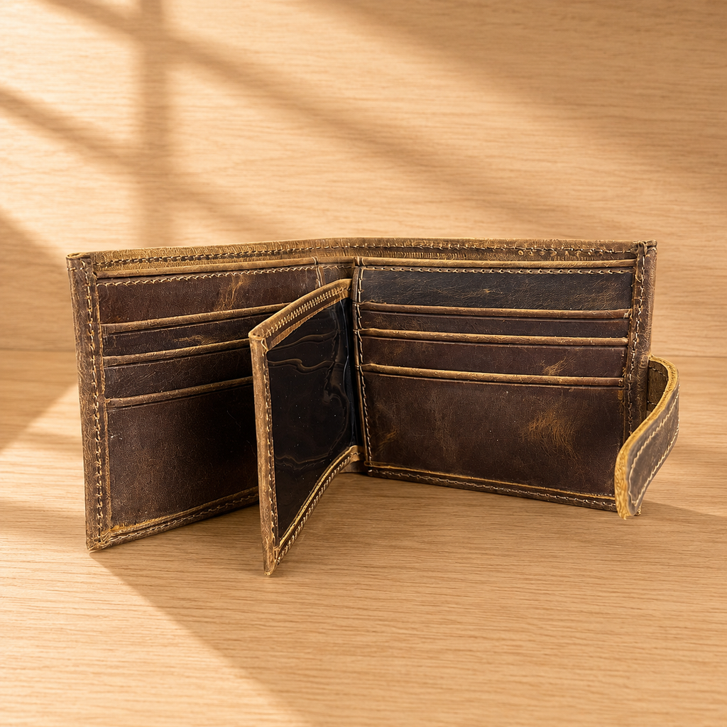 Billetera Broche y Tarjetero Interior