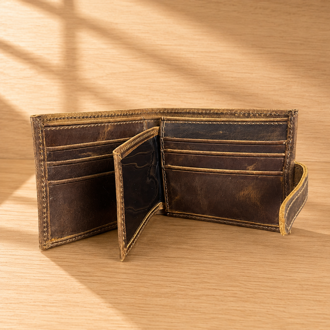 Billetera Broche y Tarjetero Interior