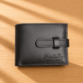 Billetera Traba y Tarjetero Interior Negro