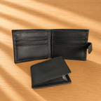 Billetera Traba y Tarjetero Interior Negro