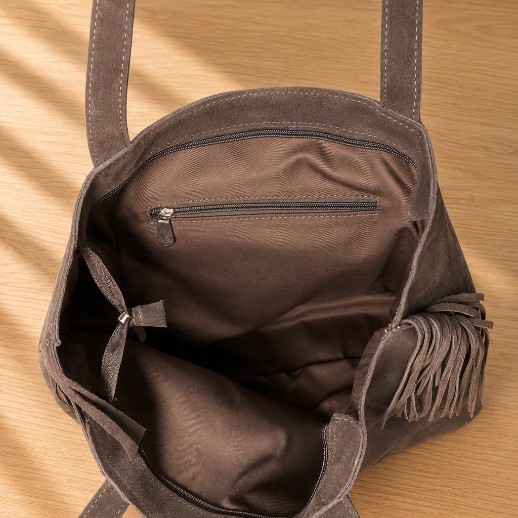 Cartera Toscana XL Chocolate Flecos