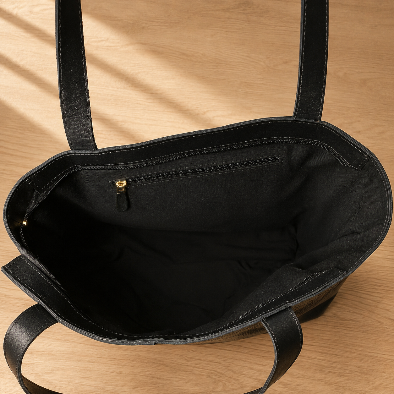 Cartera Toscana XL Negra Croco