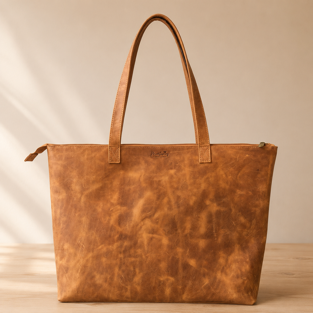 Cartera Tote Milano Camel XL