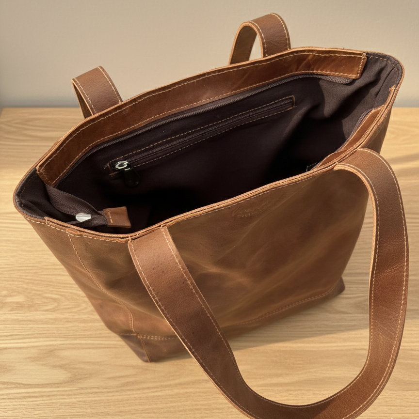 Cartera Tote Urbana Café Moro