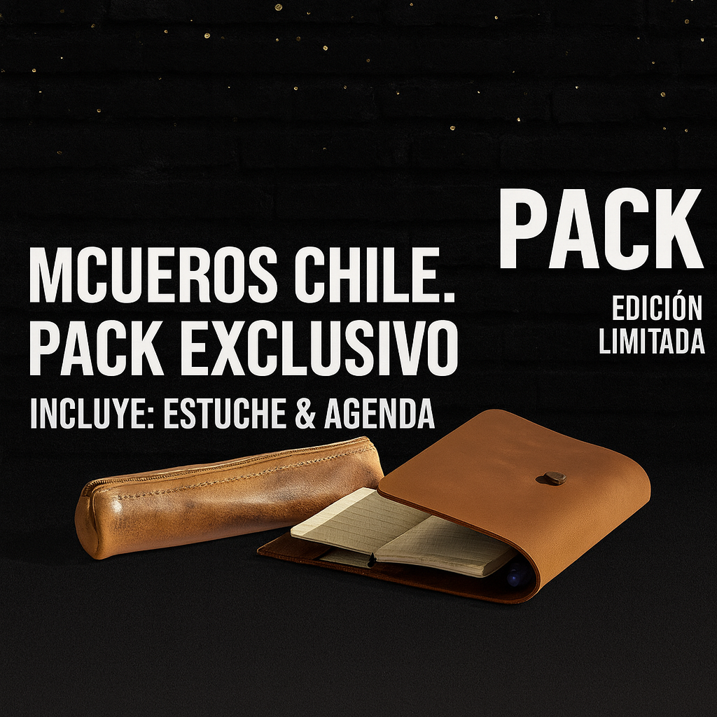 Pack Exclusivo Cuero – Estuche + Agenda | Edición Limitada 📝🧳