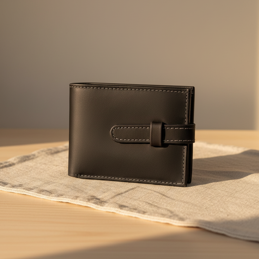 Billetera Broche y Tarjetero Interior