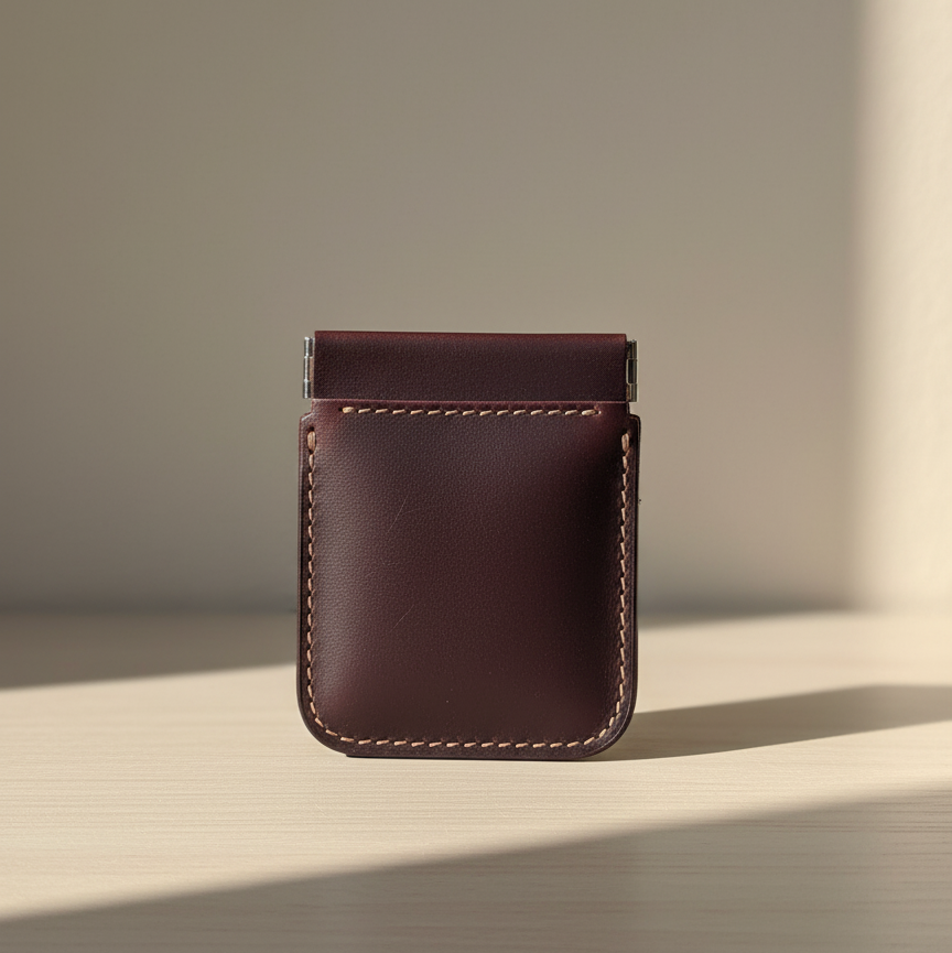Monedero de Cuero Compacto