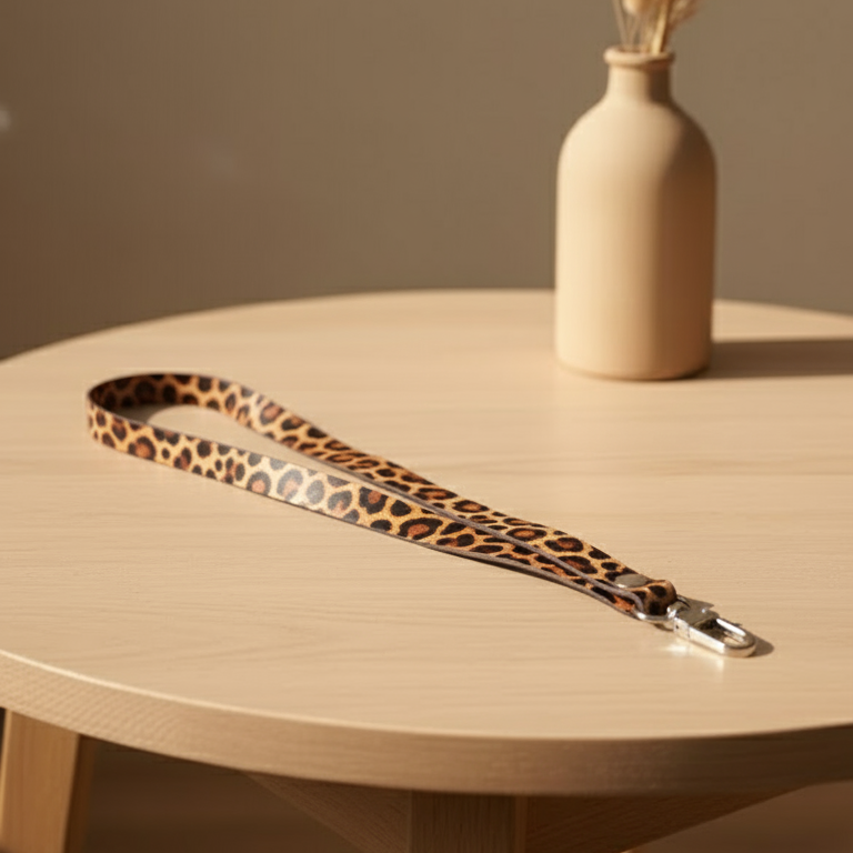 Lanyard Cuero Clásico