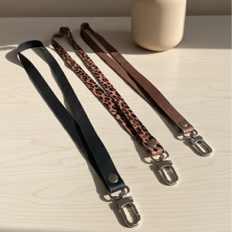 Lanyard Cuero Clásico