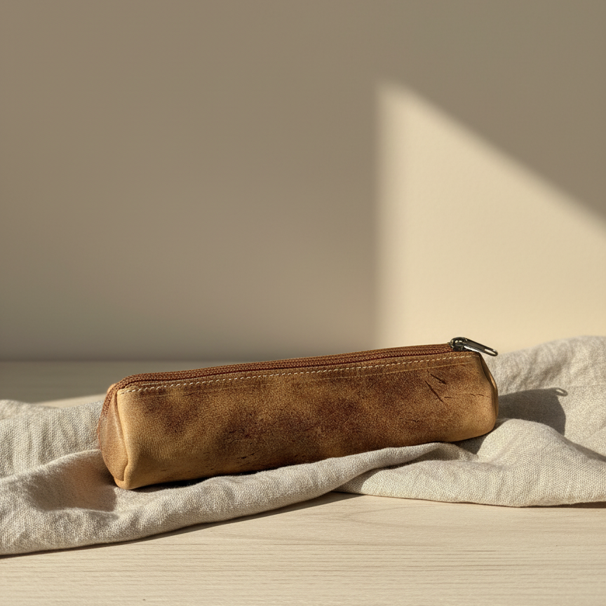 Estuche de Cuero para Lápices