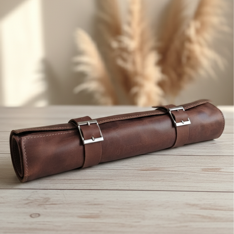 Kit Parrillero Cuero Brasa