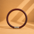 Pulsera de cuero redonda