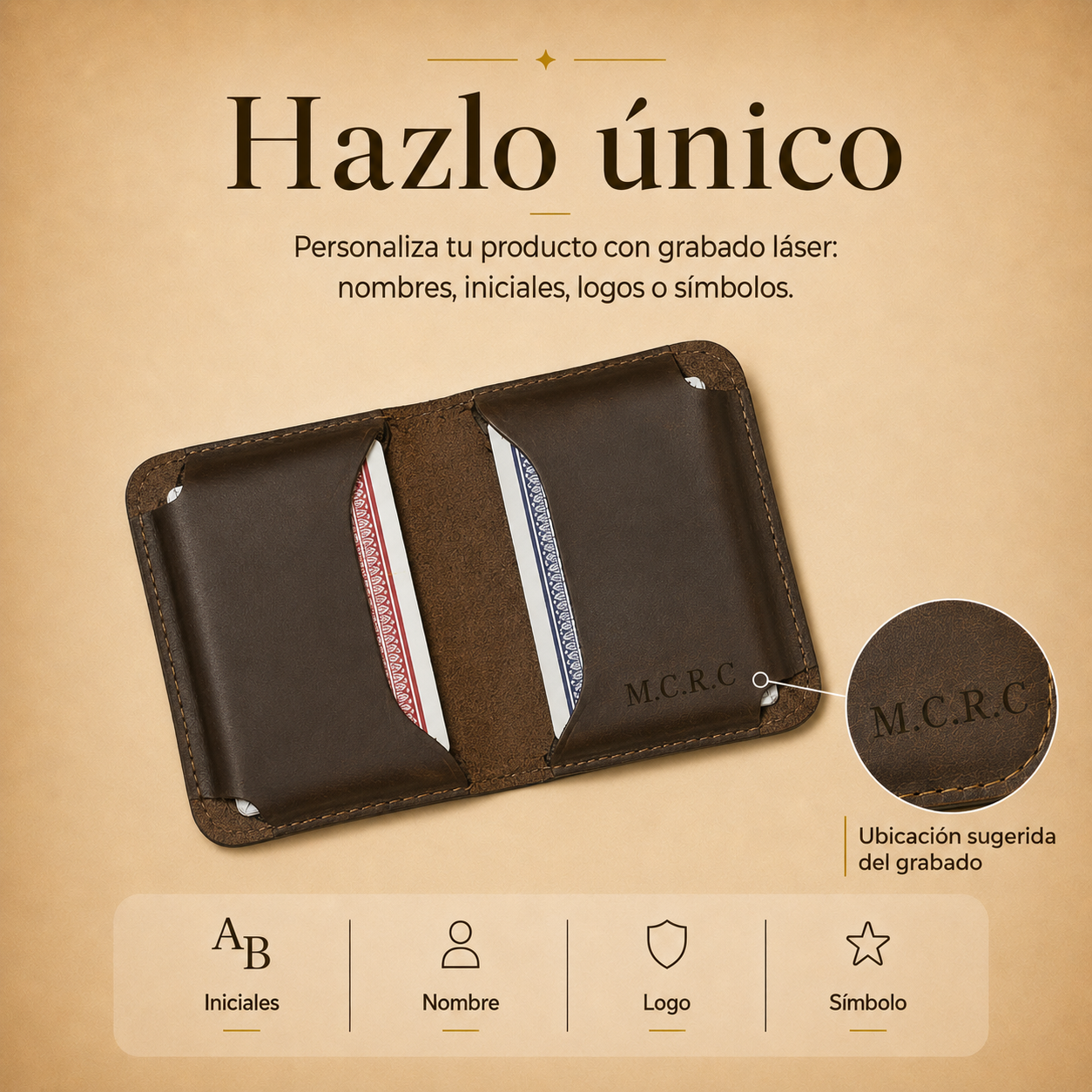 Porta Naipes con Broche