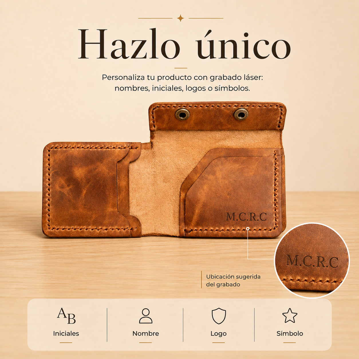 Tarjetero con Broches