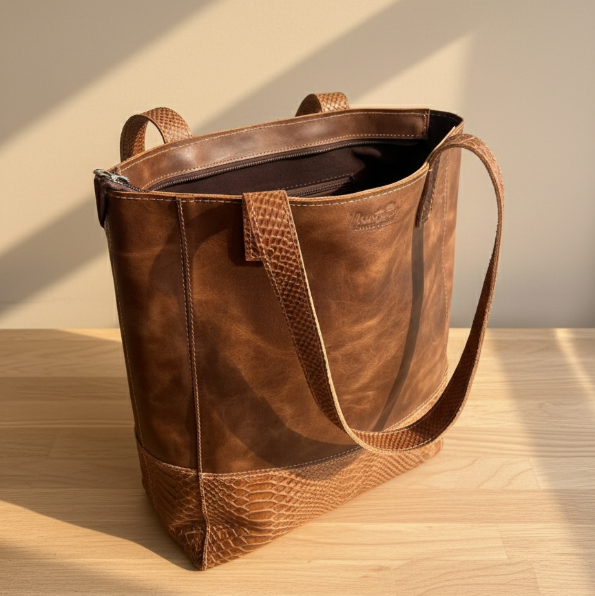 Cartera Tote Urbana Cocodrilo