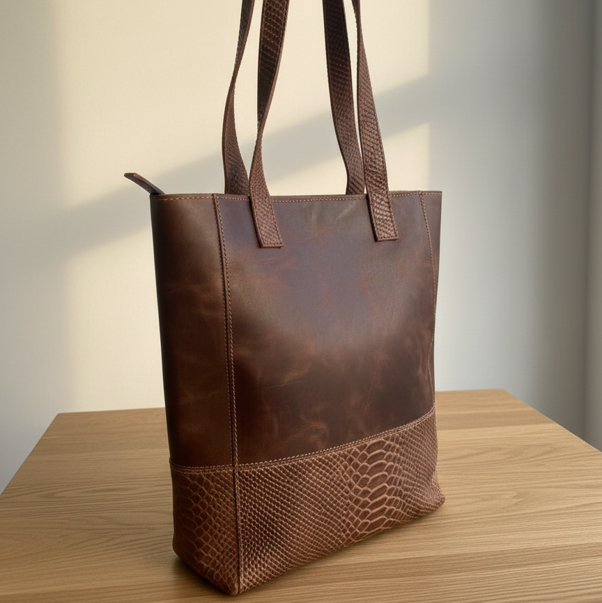 Cartera Tote Urbana Cocodrilo