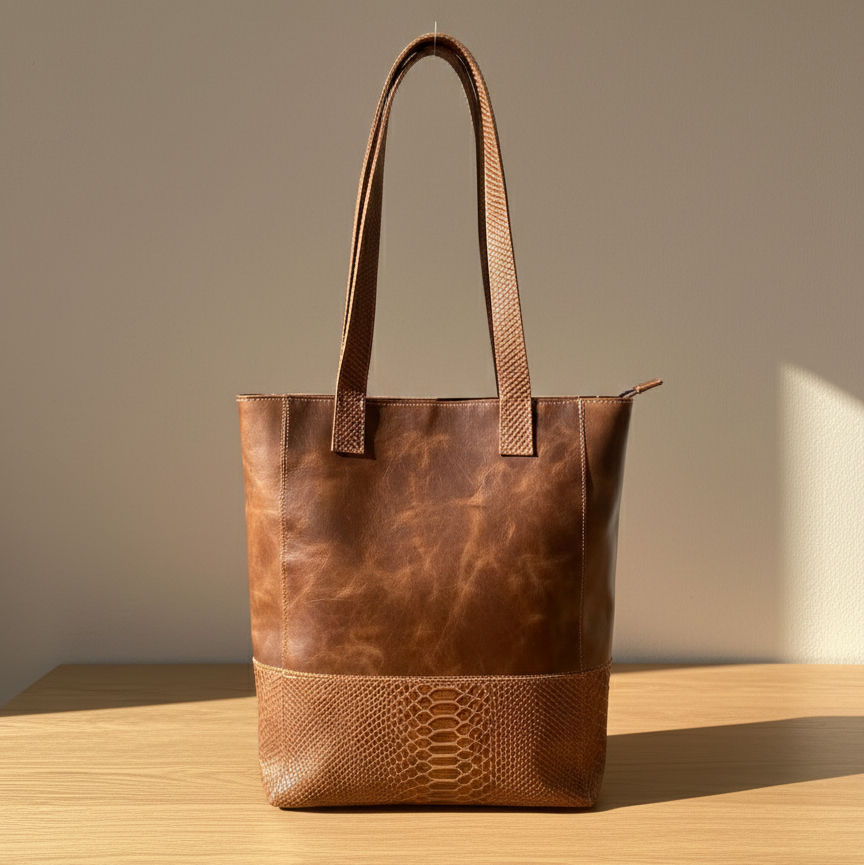 Cartera Tote Urbana Cocodrilo