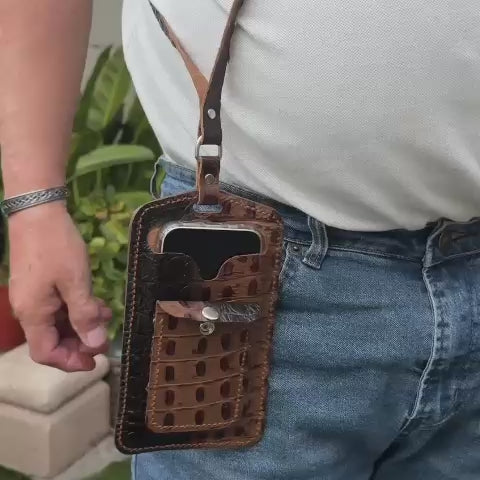 Porta Celular Cuero Piel