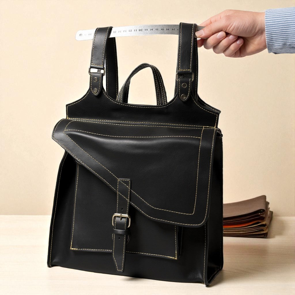 Mochila Satchel de Cuero Artesanal