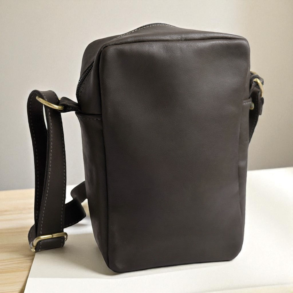 Bolso cruzado de cuero